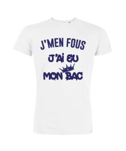Teeshirt Homme – J’men Fous J’ai Eu Mon Bac