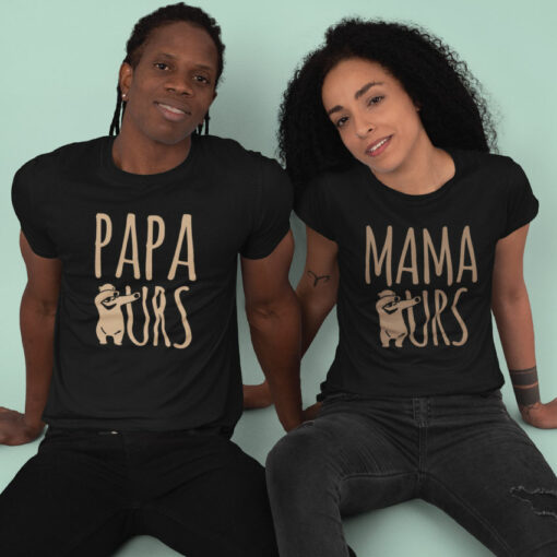 Pack 2 T-shirts - Papa Ours - Mama Ours