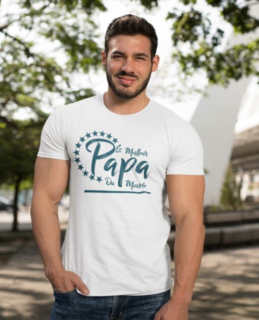 Teeshirt Homme - Le Meilleur Papa Du Monde