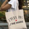 Tote Bag - J'peux Pas J'me Marie