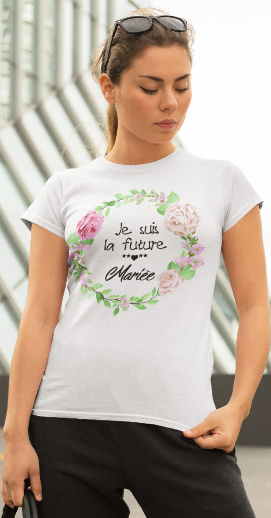 Future Mariée Tee Shirt Femme Personnalisable Teeshirt Femme Je