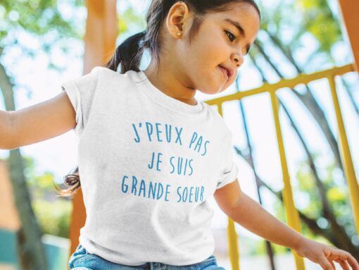 Teeshirt Enfant - J'peux Pas Je Suis Grande Soeur