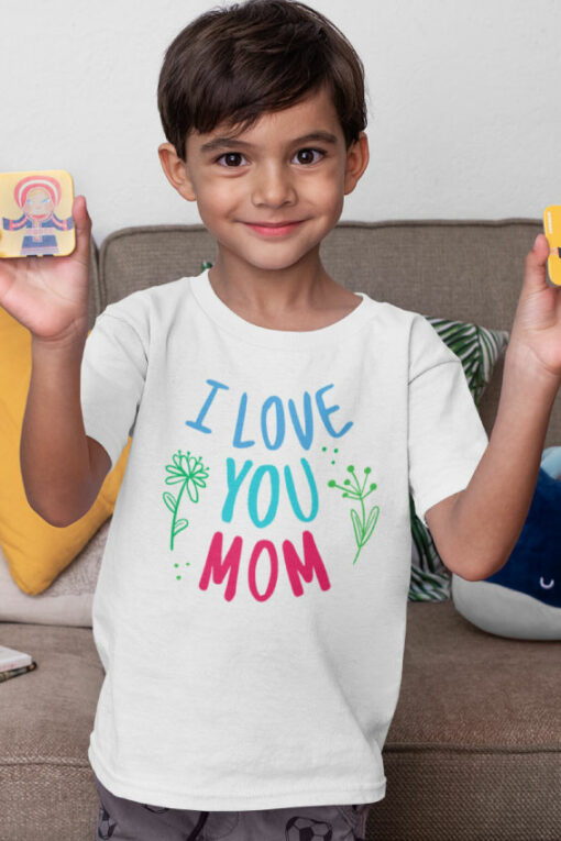 Teeshirt Enfant - I Love You Mom