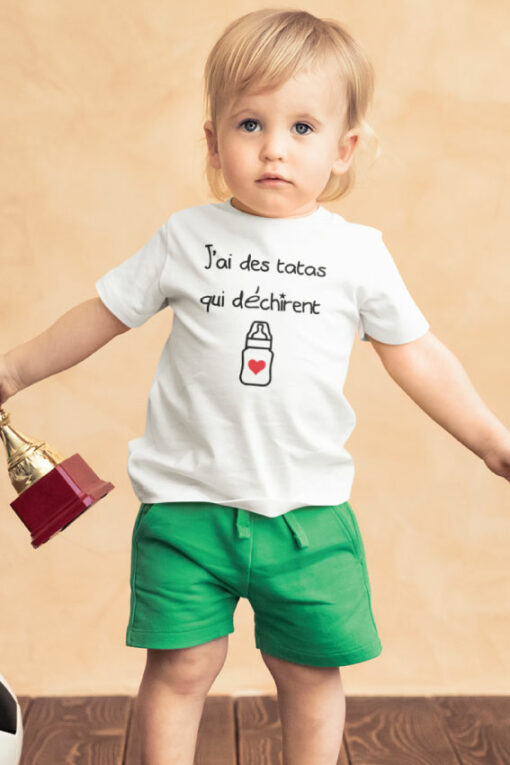 Teeshirt Enfant - J'ai Des Tatas Qui Déchirent