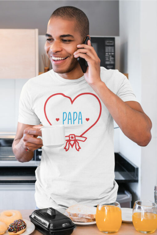 Teeshirt Homme - Papa Coeur