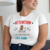 Teeshirt Femme - Attention Le Chocolat Fait Rétrécir Les Jeans