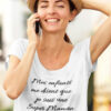 Teeshirt Femme - Mes Enfants Me Disent Que Je Suis Une Super Maman