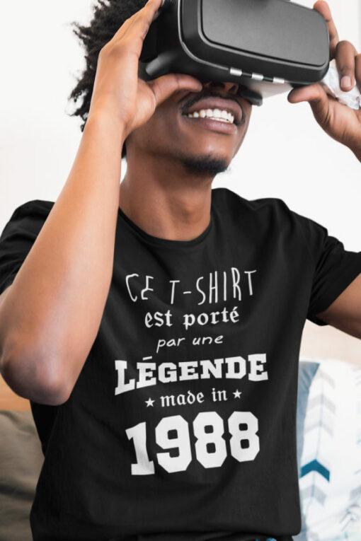 Teeshirt Homme - Ce T-shirt Est Porté Par Une Légende Made In (Votre Date)