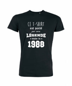 Teeshirt Homme - Ce T-shirt Est Porté Par Une Légende Made In (Votre Date)