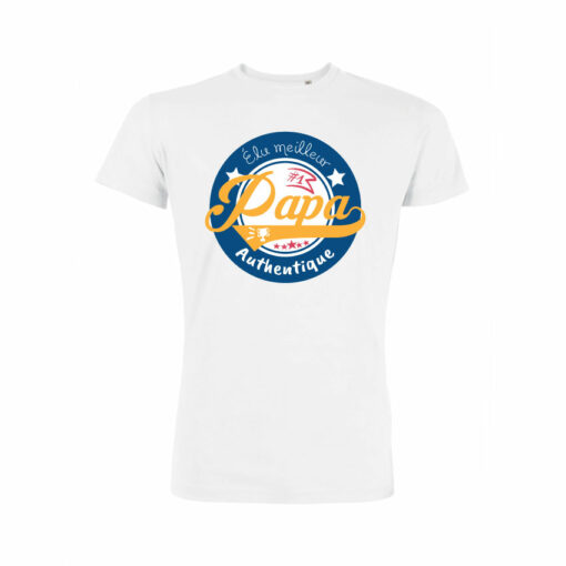 Teeshirt Homme - Élu Meilleur Papa Authentique