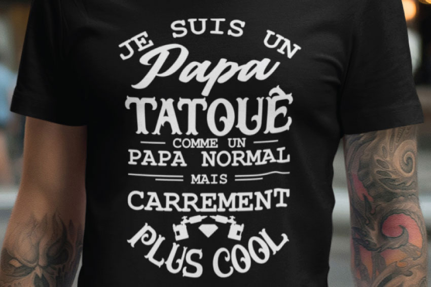 Tee-shirt Je Suis Un Papa Routier Cool vendu par Renaud Lavency | SKU