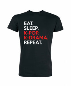 Teeshirt Homme - Eat Sleep K-pop K-drama Repeat