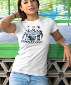 Teeshirt Femme - France 2021 (MBG) Mbappé Benzema Griezmann