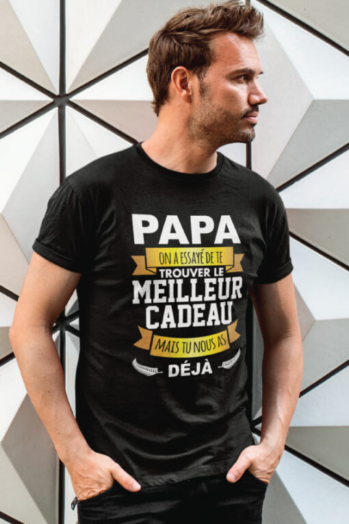 Teeshirt Homme - Papa Le Meilleur Cadeau