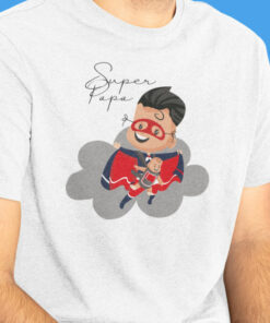 Teeshirt Homme - Super Papa Dessin