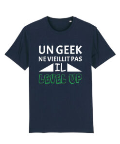 Teeshirt Homme - Un Geek Ne Vieillit Pas Il Level Up