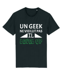 Teeshirt Homme - Un Geek Ne Vieillit Pas Il Level Up