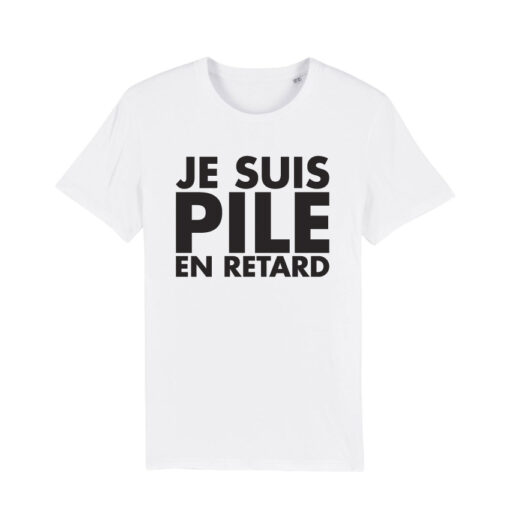 Teeshirt Homme - Je Suis Pile En Retard