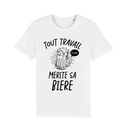 Teeshirt Homme - Tout Travail Mérite Sa Bière