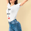 Teeshirt Femme - Toi + Moi = Coeur
