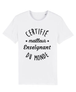 Teeshirt Homme - Certifié Meilleur Enseignant Du Monde