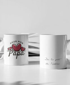 Mug - Pour Mon Papa De La Part De (Votre Prénom)