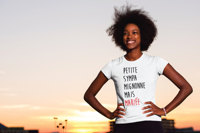 Tee-shirt femme Il y a pire que moi, il y a mieux que moi, mais il y en a pas deux comme moi