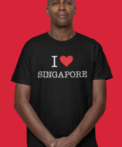 Teeshirt Homme - I Love Singapore