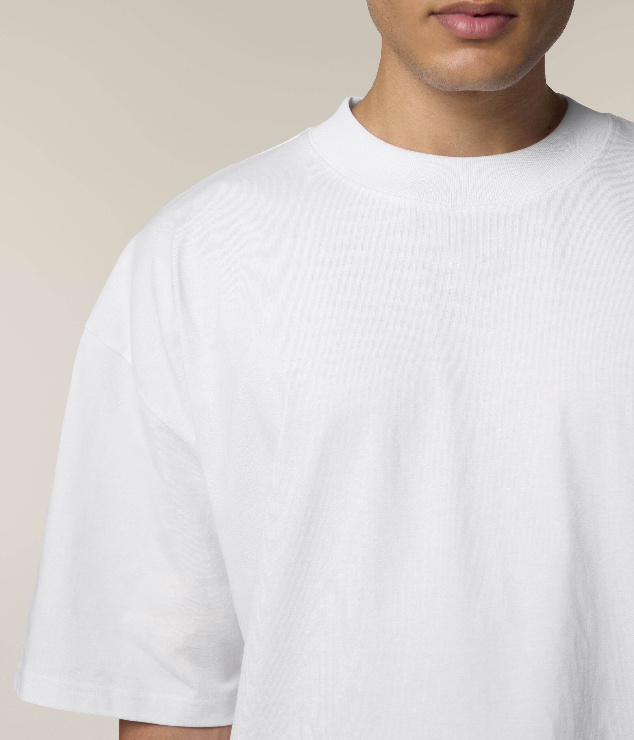 Teeshirt Unisexe Oversize 100% Coton Organique - Col Rond-01