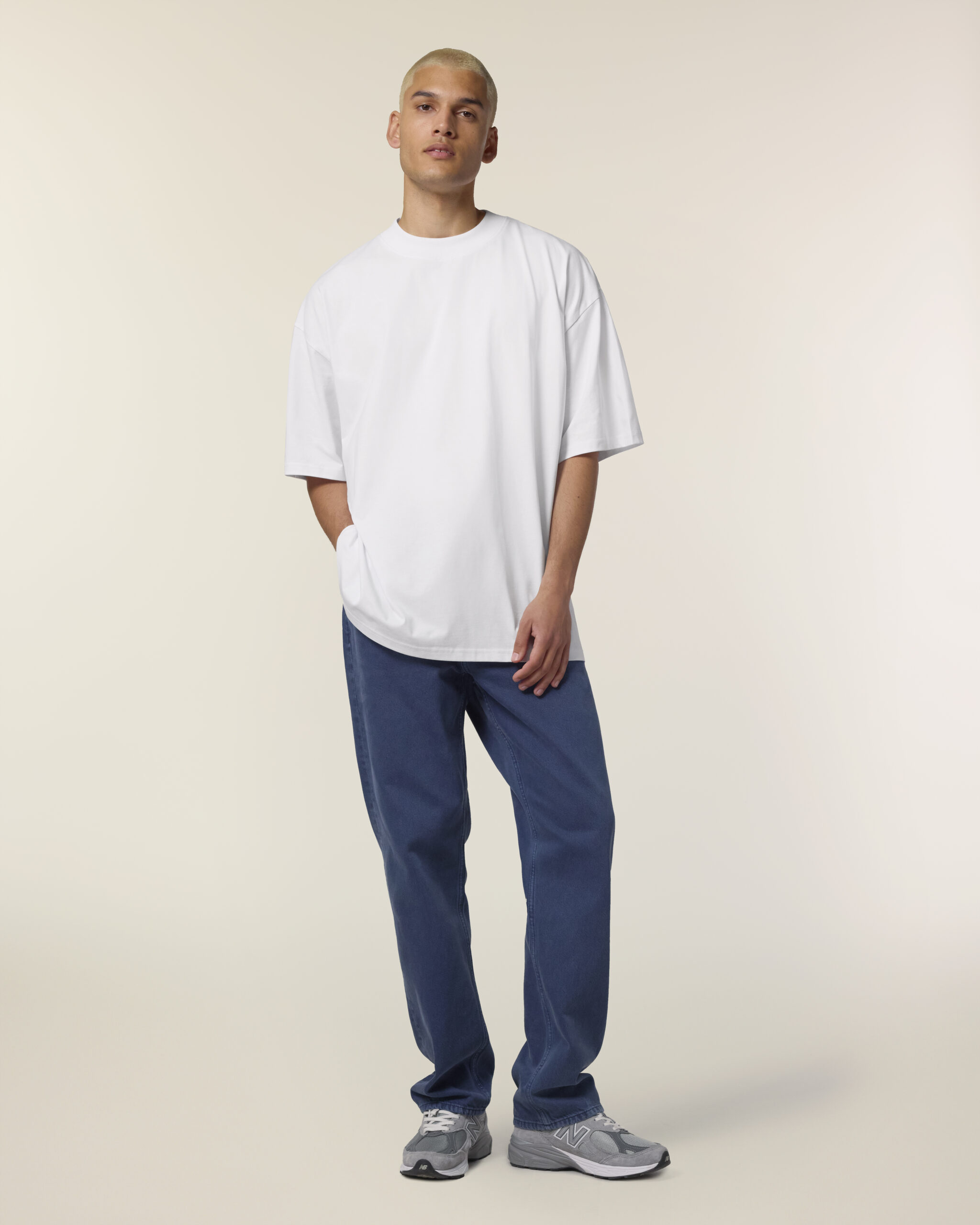 Teeshirt Unisexe Oversize 100% Coton Organique - Col Rond