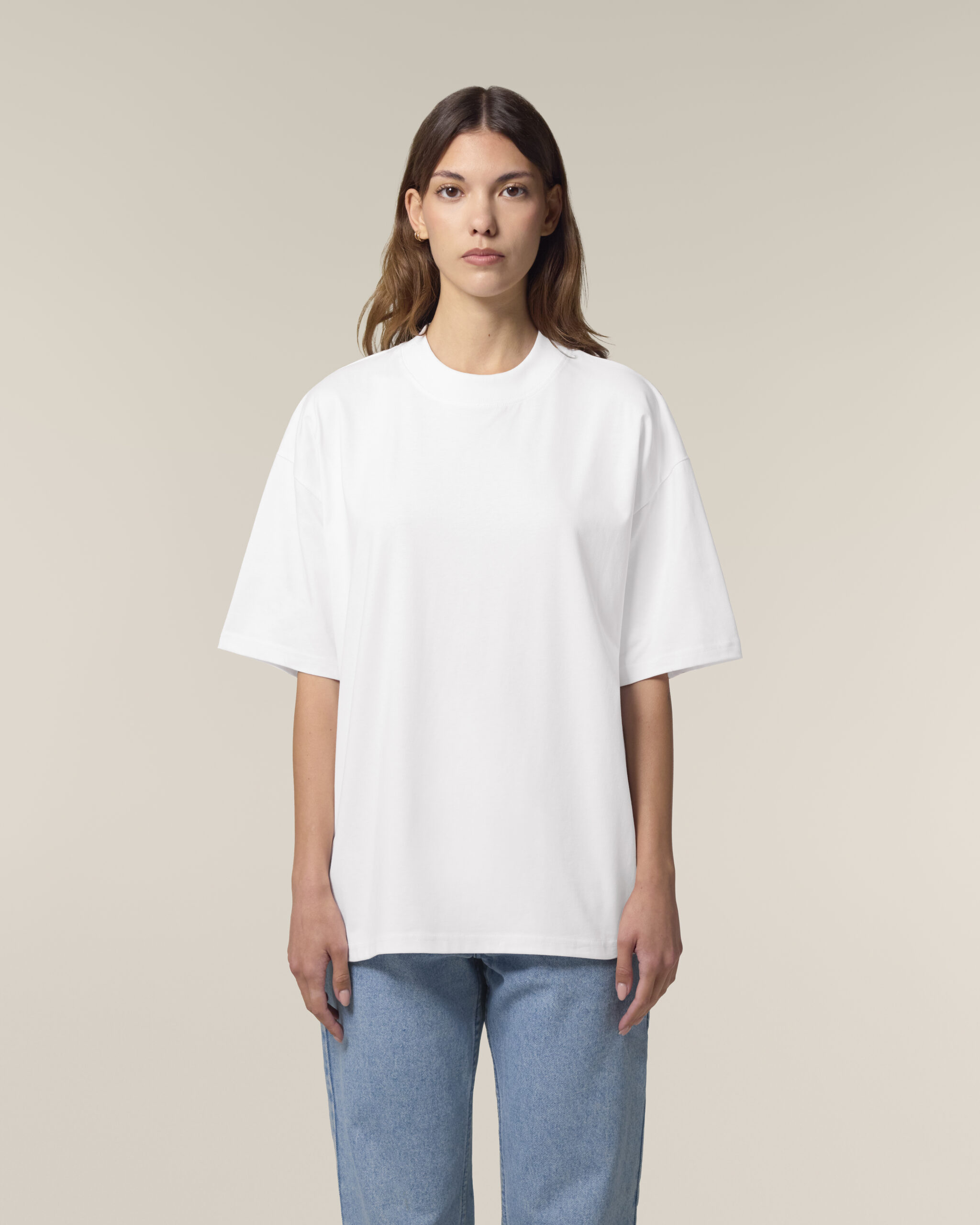 Teeshirt Unisexe Oversize 100% Coton Organique - Col Rond
