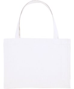 Shopping bag blanc à personnaliser, vu de face