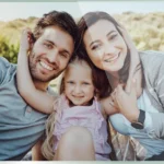 Magnet photo personnalisé en verre, 8,5 × 5,5 cm