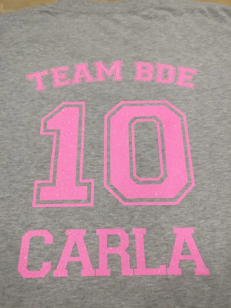 Sweat gris floqué « Team BDE »