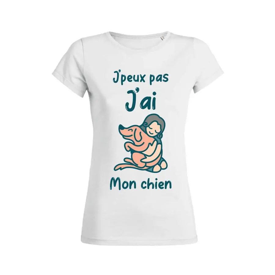 T-shirt « J'peux pas j'ai mon chien »