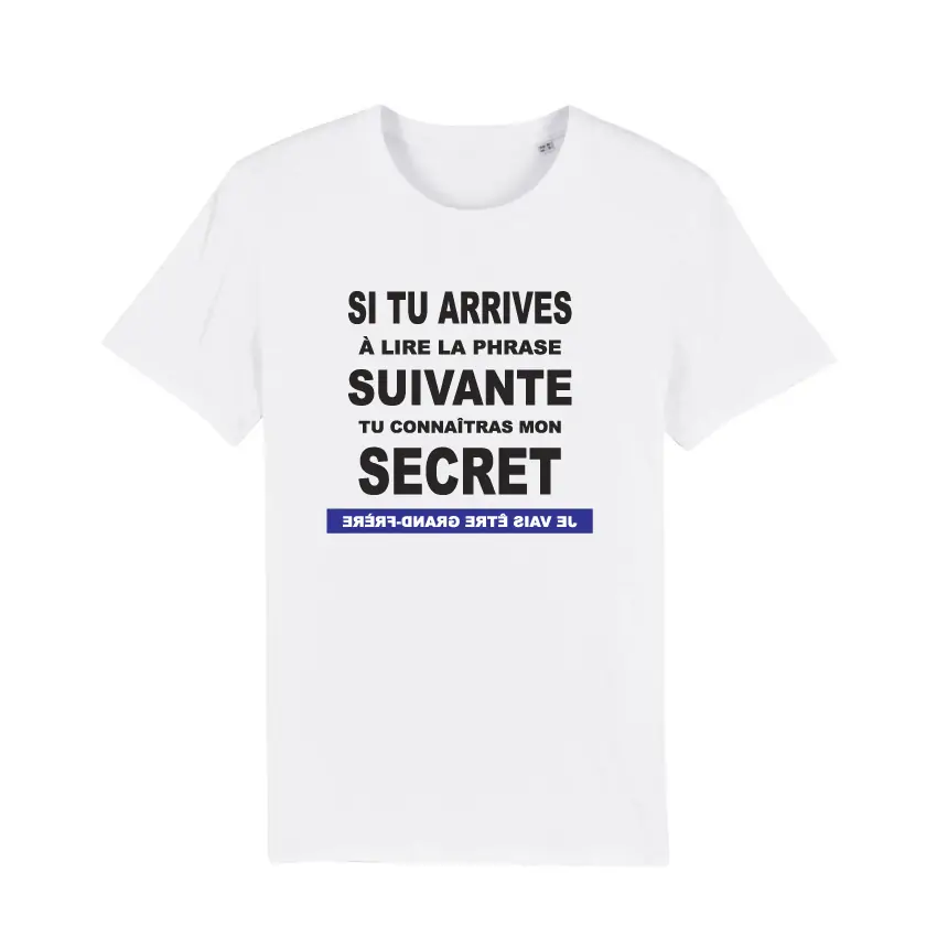 T-shirt enfant annonçant un futur grand frère