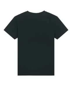 T-shirt enfant noir personnalisable, vue de dos
