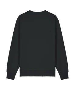 Sweatshirt personnalisé noir col rond — dos