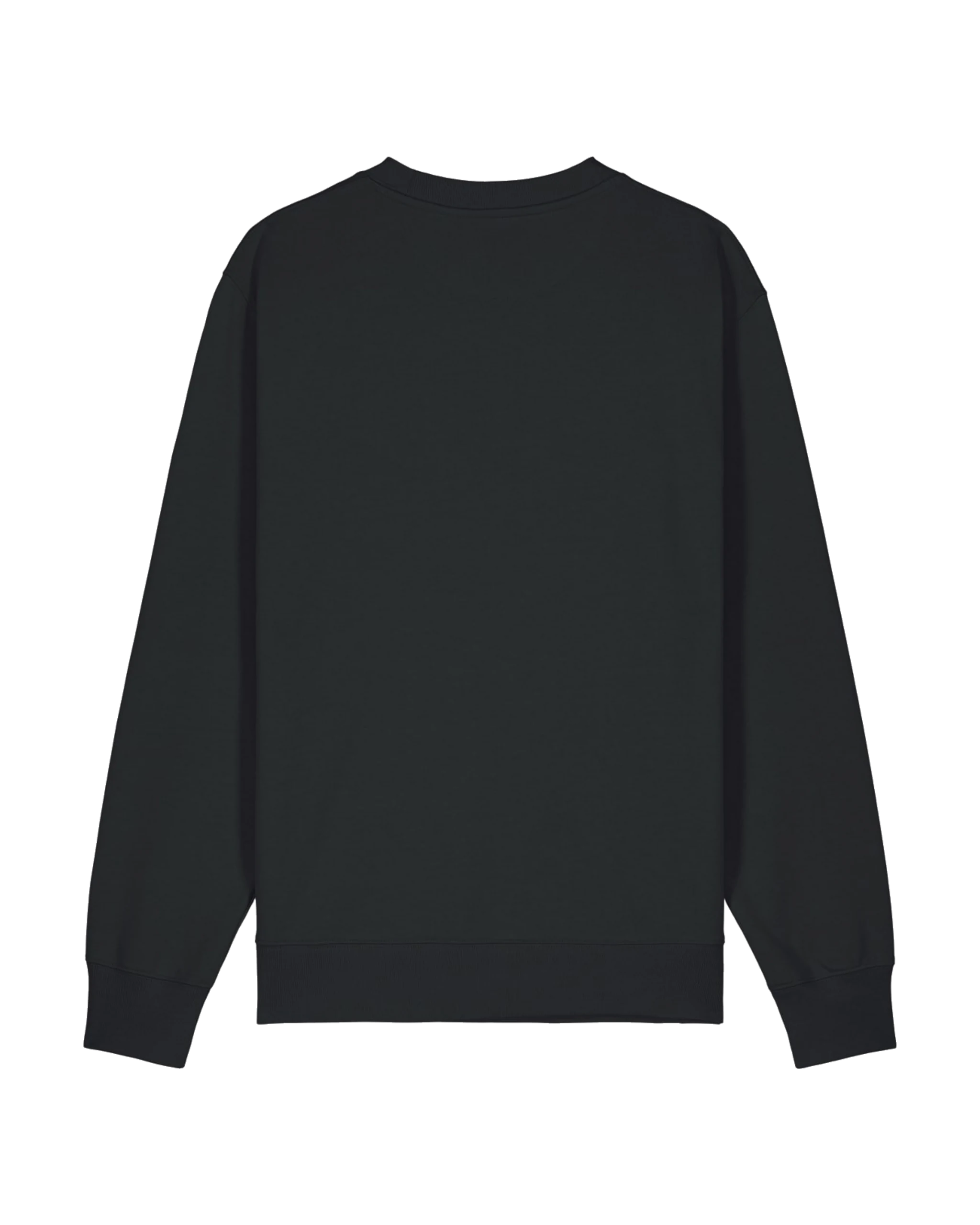 Sweatshirt personnalisé noir col rond — dos