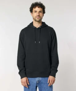 Sweat à capuche personnalisé noir, imprimé à Paris