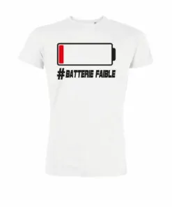 Teeshirt Homme - Batterie Faible