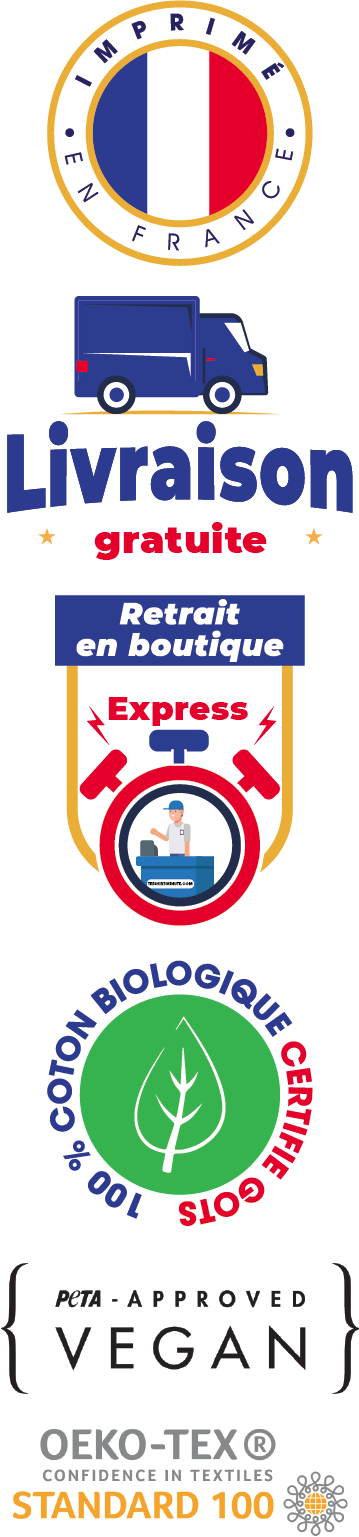 Logos relatifs aux modes de livraison et aux caractères du tissus