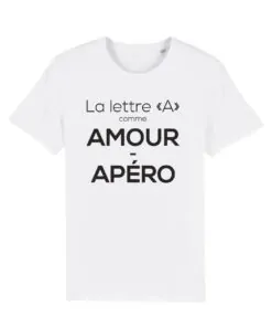 Teeshirt Homme - La Lettre A Comme Amour Apéro
