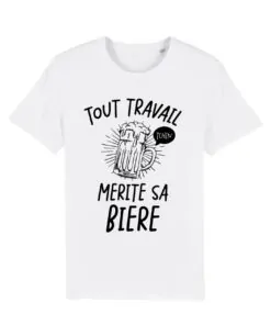 Teeshirt Homme - Tout Travail Mérite Sa Bière